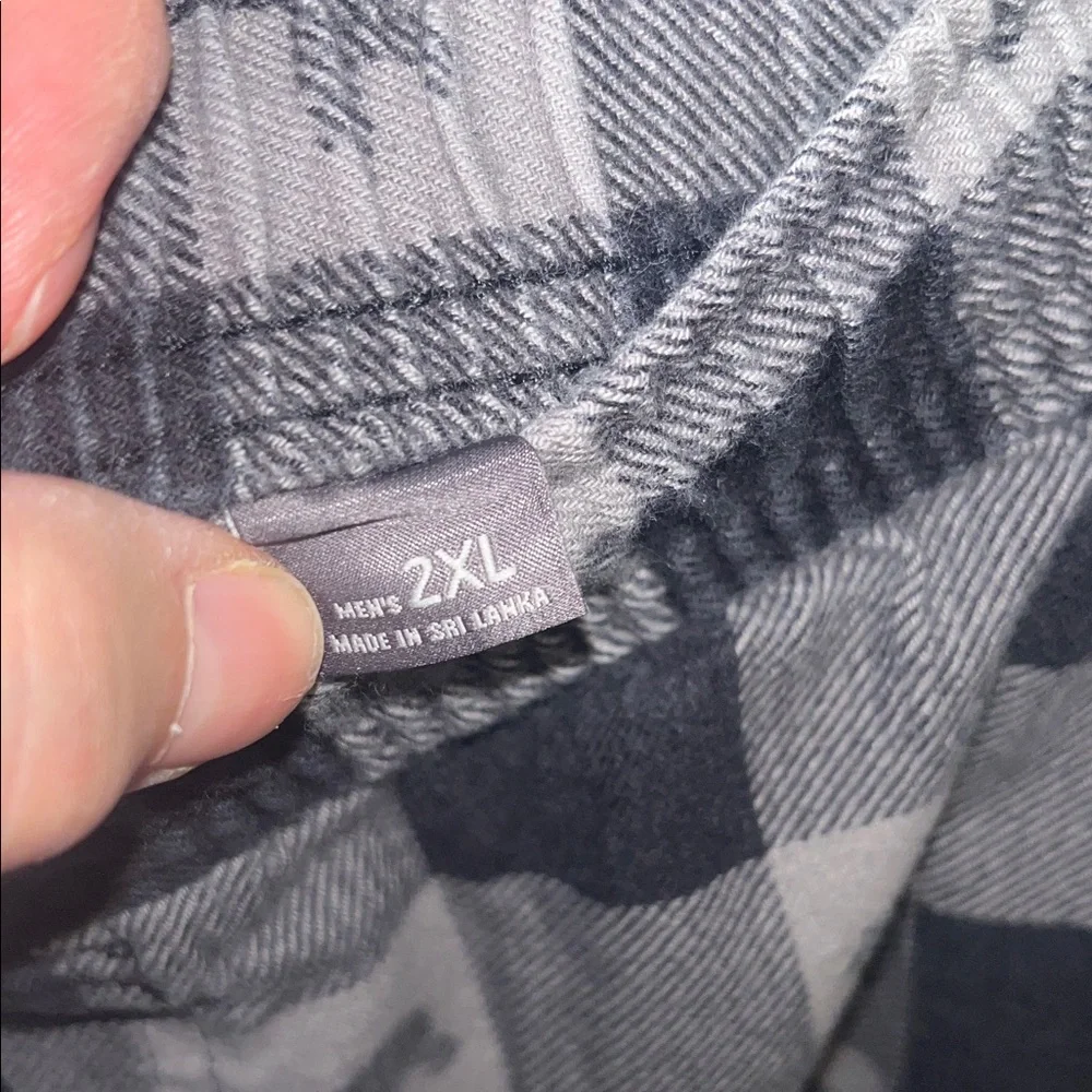 Eddie Bauer Black and Gray Bear Pattern PJ Pants